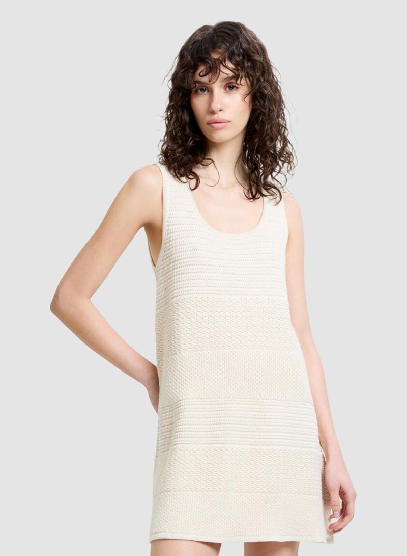 French Connection Mozart Mixed Stripe Mini Dress - Image 3